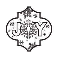 Joy Christmas decoration