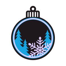Christmas Snowflake Layered Ornament