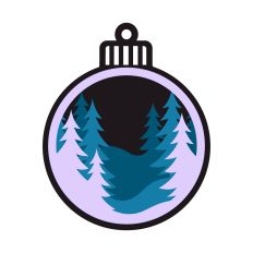Layered Christmas ornament
