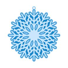 Snowflake layered ornament