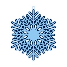 Layered Snowflake ornament