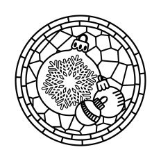 Stained glass ornament