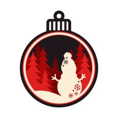 Snowman Christmas ornament