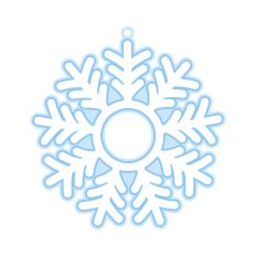 Snowflake layered ornament
