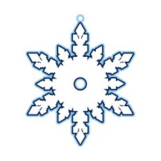 Snowflake ornament
