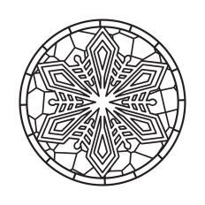 Stained glass ornament