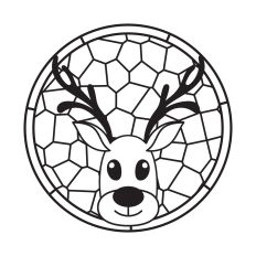 Cute deer ornament