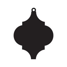 Arabesque Tile Ornament Silhouette