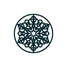 Snowflake winter decoration
