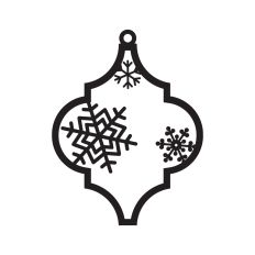 Christmas tile ornament