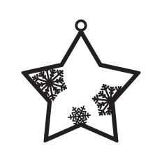 Christmas star ornament