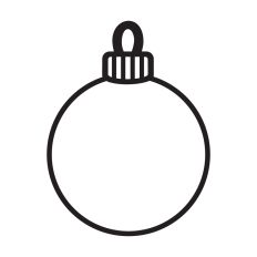 Round ornament template
