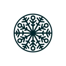 Snowflake round design