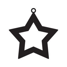 Christmas star ornament