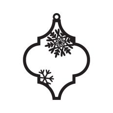 Christmas tile ornament