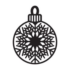 Christmas round ornament