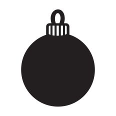Simple Christmas ornament template