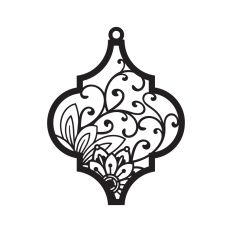 Floral tile ornament