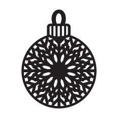 Christmas mandala ornament