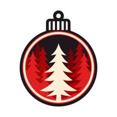 Layered Christmas ornament