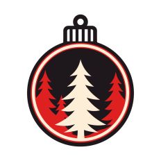 Layered Christmas ornament