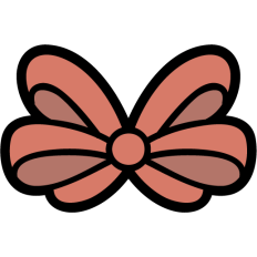 elegant red bow