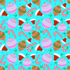 Christmas bauble pattern paper smaller - blue