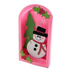 Christmas Snowman Shadowbox Card