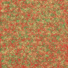 Yellow, green, and red speckled pattern