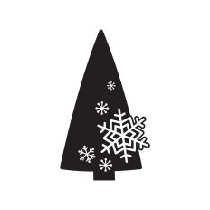 Christmas tree with Snowflakes