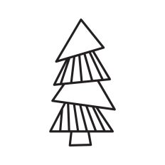 Stylized pine tree