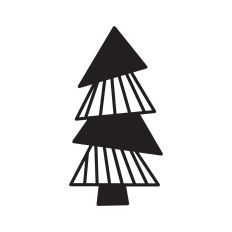 Stylized pine tree