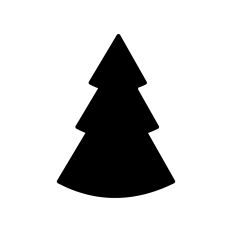 Christmas tree silhouette