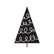 Stylized pine tree