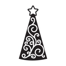 Christmas tree with doodles