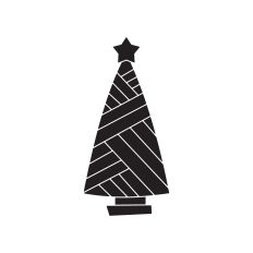Christmas tree silhouette