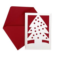 Christmas Tree Cut Away Card and Envelope