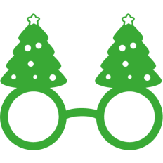 christmas tree glasses