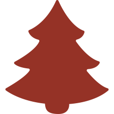 simple christmas tree silhouette
