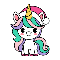 Unicorn SVG | Christmas Clipart