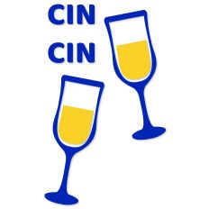 Cin Cin Champaign Glasses Toast