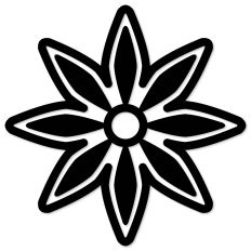 Cinco de Mayo Flower Outline