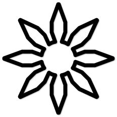 Cinco de Mayo Flower Outline