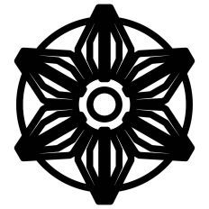 Cinco de Mayo Flower Outline