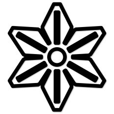 Cinco de Mayo Flower Outline