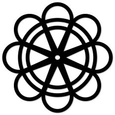 Cinco de Mayo Flower Outline