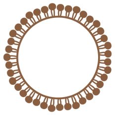 Circle  Pom Pom Frame