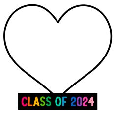 Class of 2024 Heart Frame