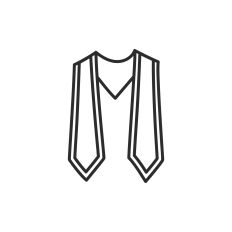 Classic Graduation Stole 