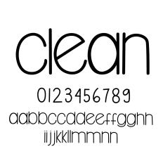 Clean Font